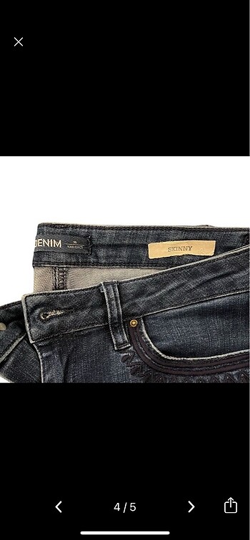40 Beden mavi Renk Skiny Jean