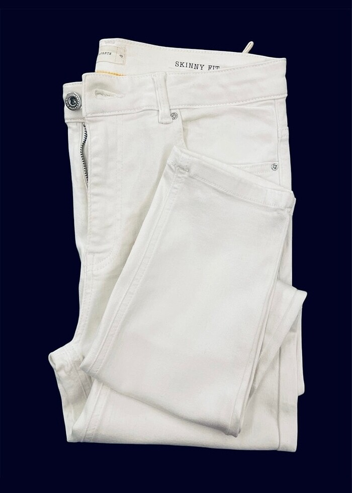 Beyaz skinny denim - Görsel 3