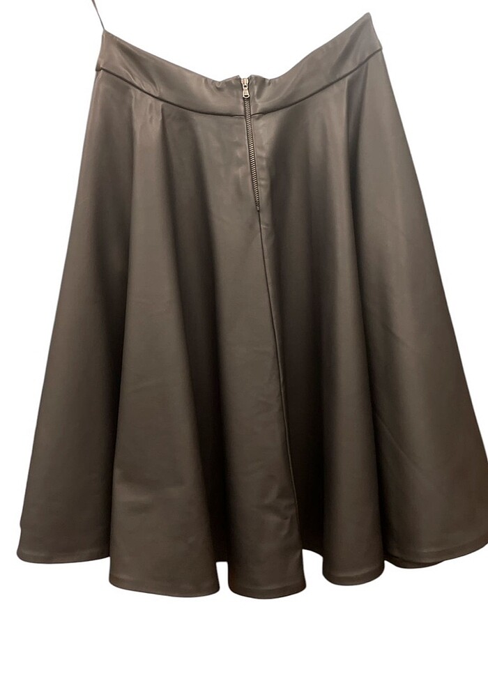 Deri Görünümlü Etek - Görsel 2