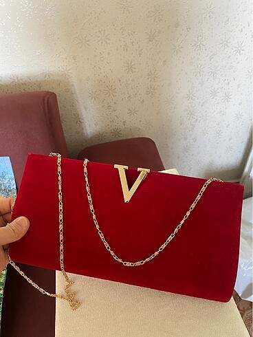 Beden bordo Renk Kırmızı süet portföy çanta