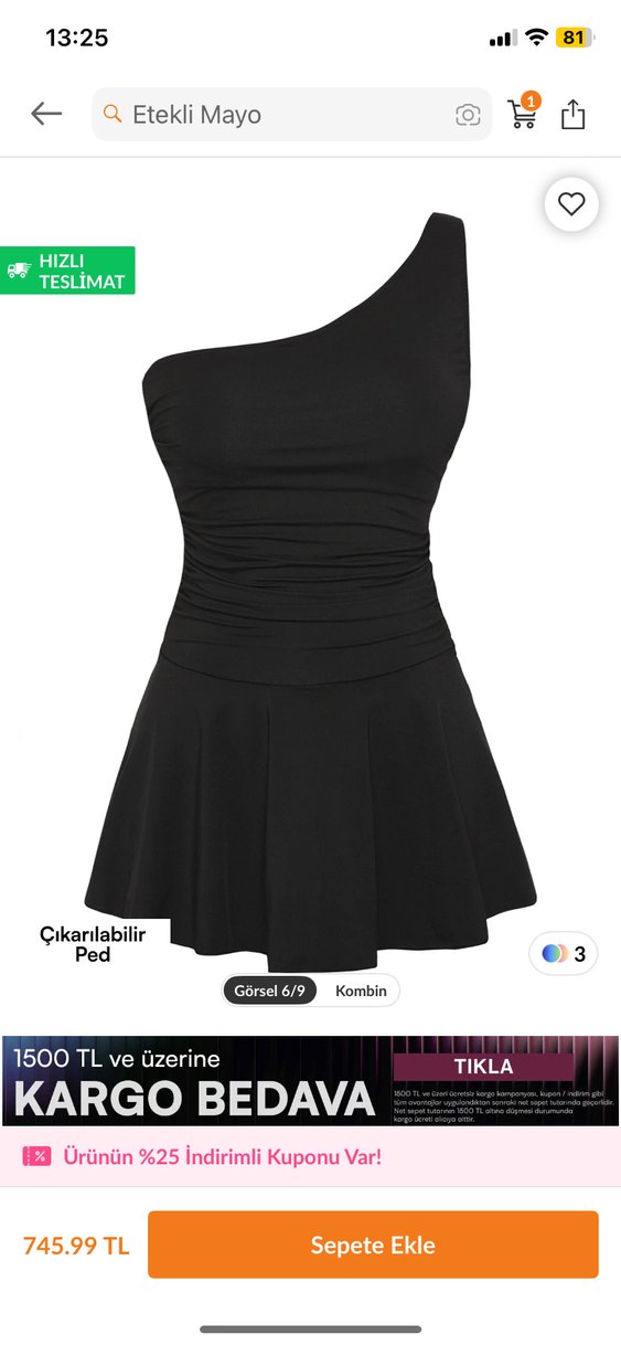 TRENDYOLMİLLA ETEKLİ MAYO - Görsel 2