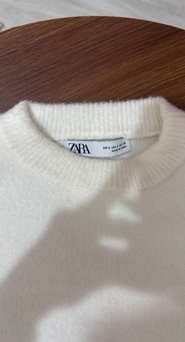 Beyaz  Yakalı Kadın Kazak - Görsel 2