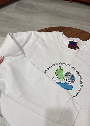 Beyaz baskılı sweat - Görsel 2