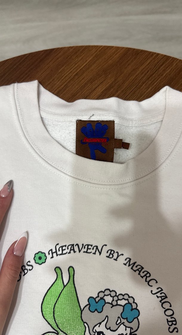 Beyaz baskılı sweat - Görsel 3