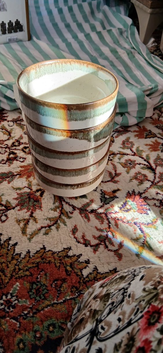 Bohem Tarzı Beyaz Seramik Kase - Görsel 2