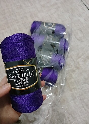 Rengarenk polyester makrome iplerimiz - Görsel 9