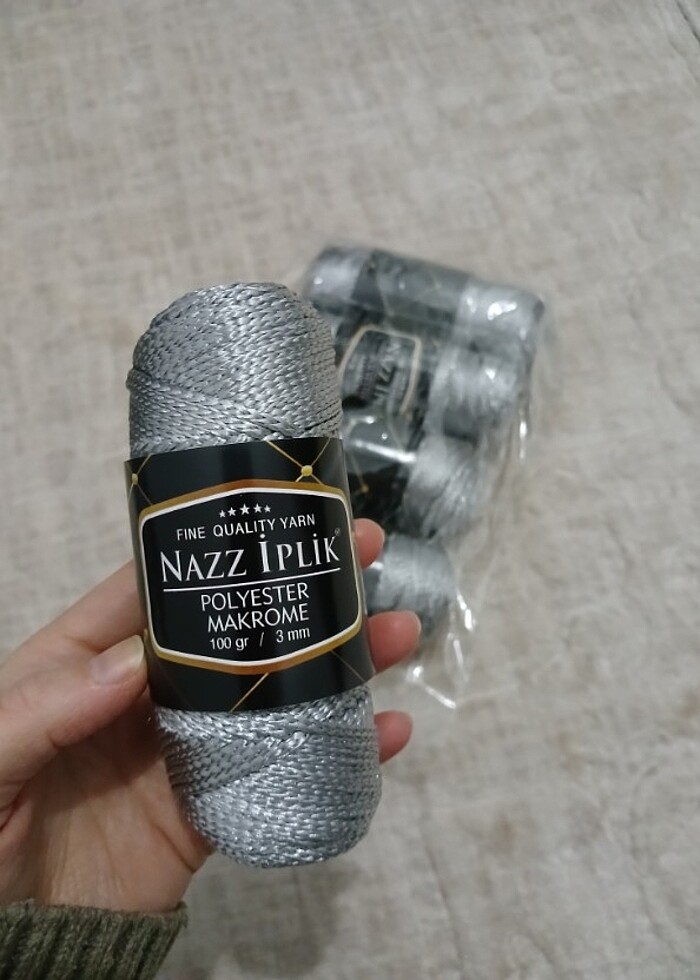 Rengarenk polyester makrome iplerimiz - Görsel 4