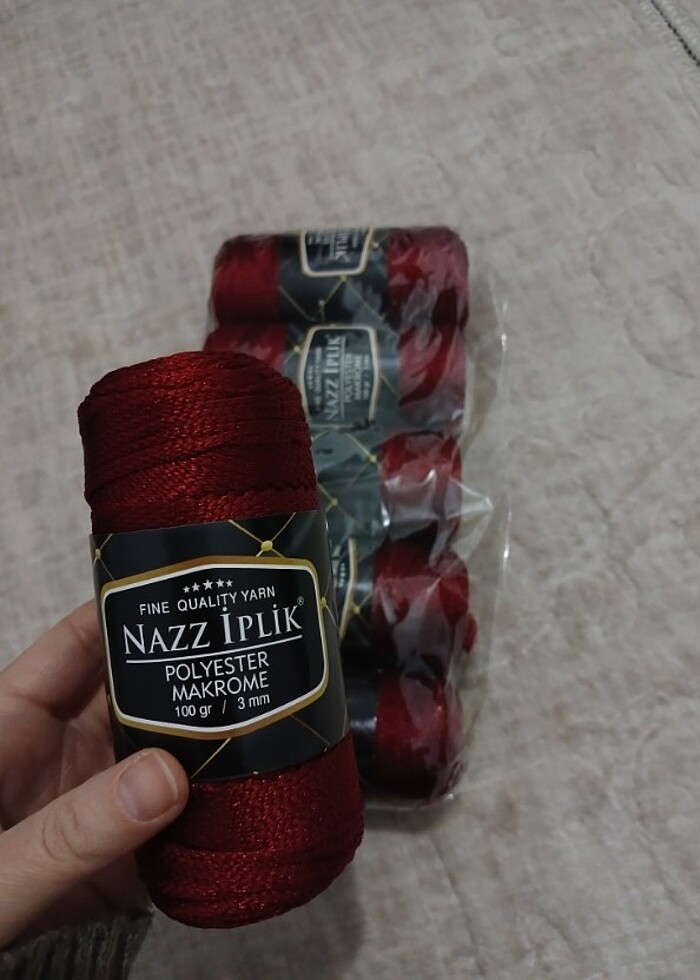 Rengarenk polyester makrome iplerimiz - Görsel 5