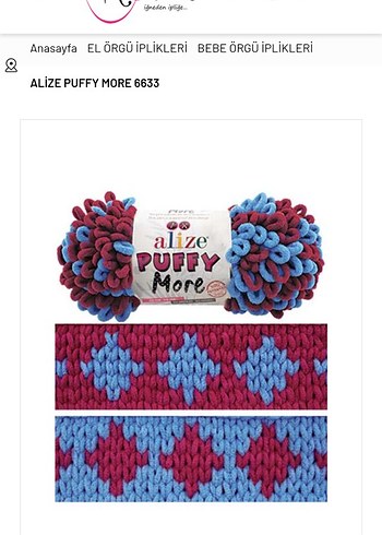 Alize Puffy More Renkli Takım Yün Örgü İpliği - Görsel 5