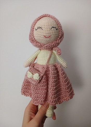 El Örgüsü Pembe Bebek Oyuncak - Görsel 6