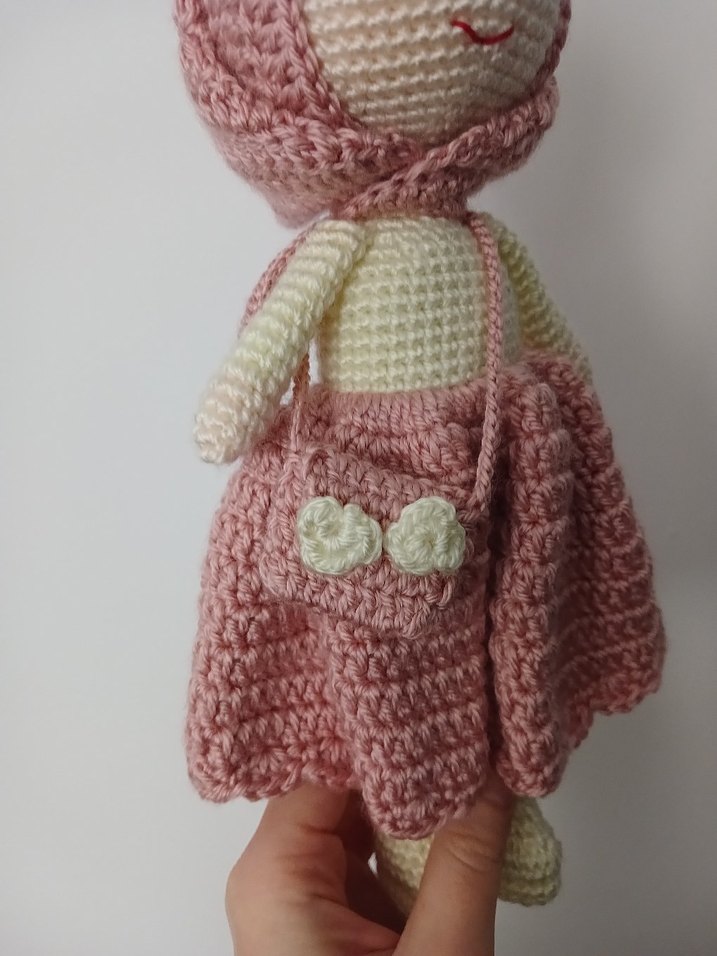 El Örgüsü Pembe Bebek Oyuncak - Görsel 3