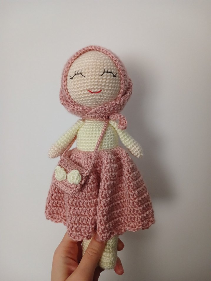 El Örgüsü Pembe Bebek Oyuncak - Görsel 2