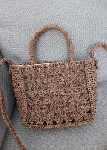 kağıt ip hasır çanta - Görsel 5