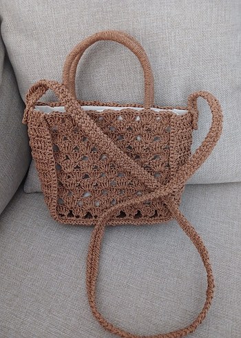 kağıt ip hasır çanta - Görsel 6