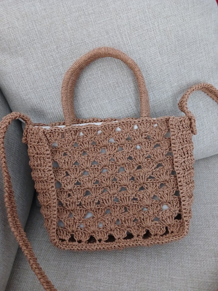 kağıt ip hasır çanta - Görsel 5