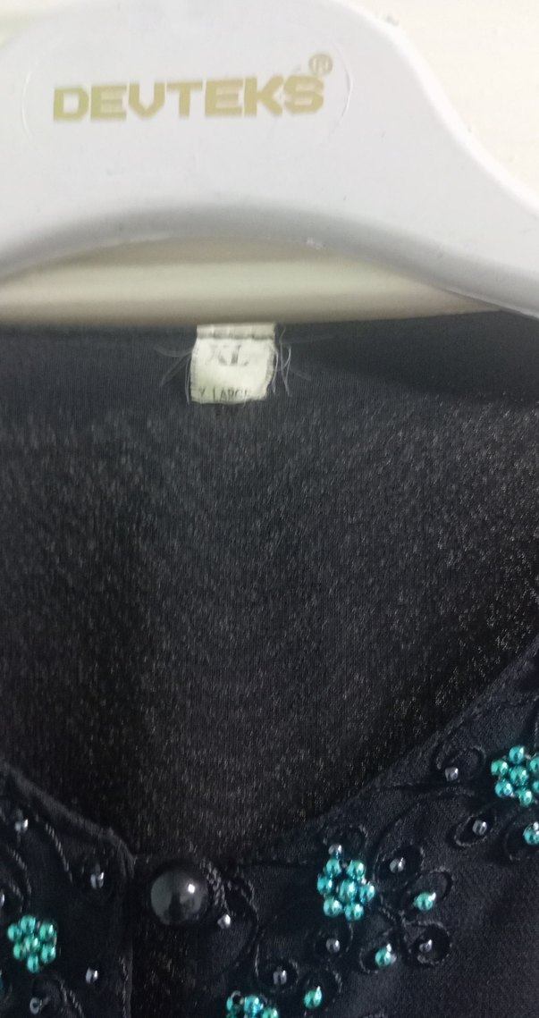 Nakışlı Lacivert Bohem Uzun Elbise - Görsel 4