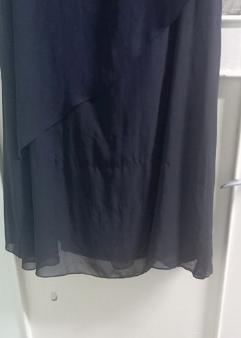 Siyah Midi Kadın Ofis Elbisesi - Görsel 4