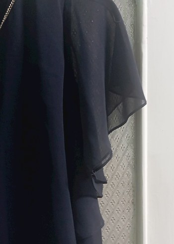 Siyah Midi Kadın Ofis Elbisesi - Görsel 3