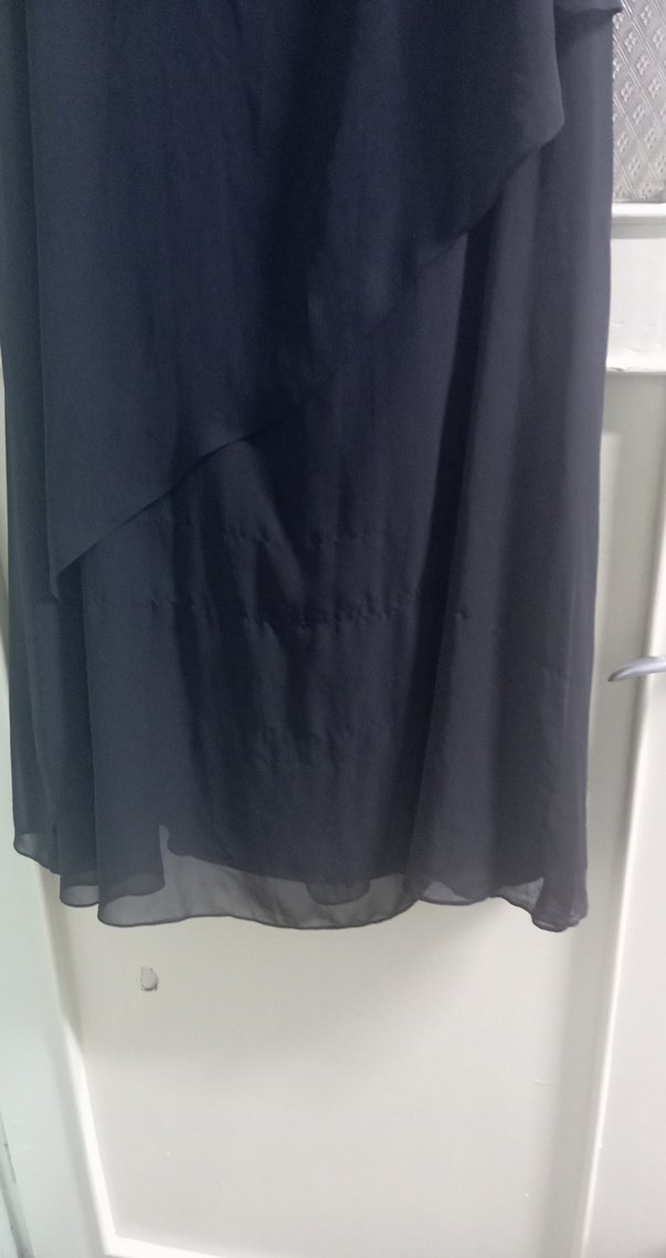 Siyah Midi Kadın Ofis Elbisesi - Görsel 4