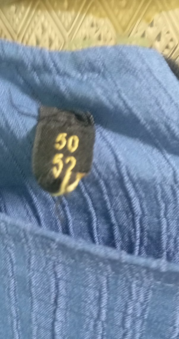 Kadın Mavi Uzun Keten Elbise - Görsel 4