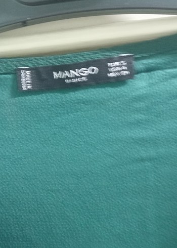 Kemerli V Yaka Midi Yeşil Elbise - Görsel 2