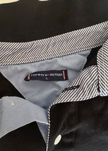 Tommy hilfiger Erkek Siyah Pamuklu Uzun Kollu Polo Tişört - Görsel 2