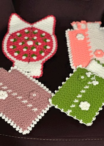 Renkli Örgü Banyo lifleri - Görsel 3