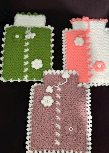 Renkli Örgü Banyo lifleri - Görsel 2