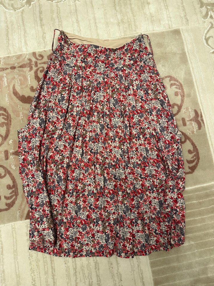 Çiçek Desenli Bohem Uzun Etek - Görsel 3