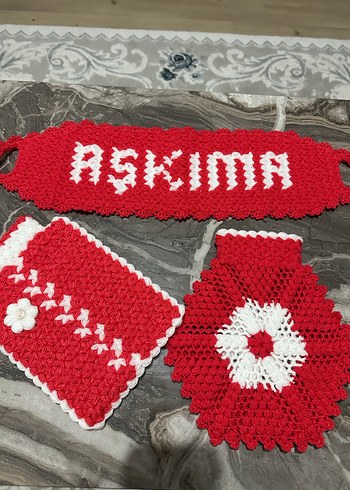 El Örgüsü Bohem Set - çeyizlik el örgüsü lif - Görsel 2