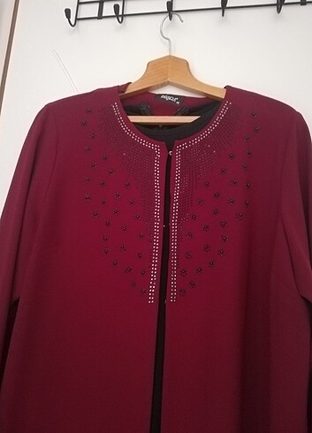 52 Beden bordo Renk Bordo abiye