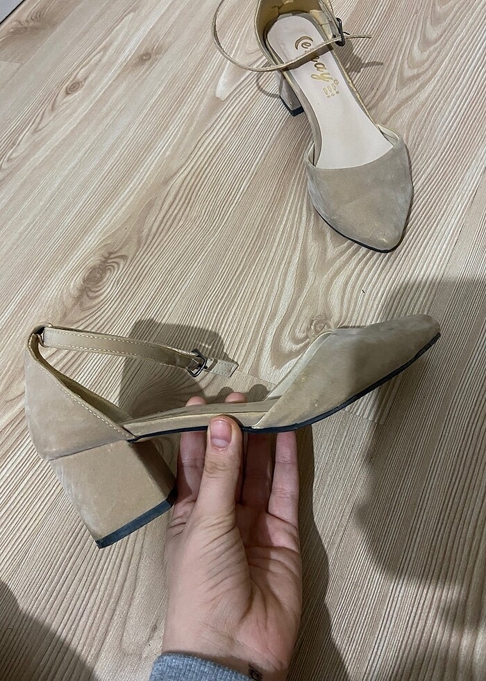 Kadın krem ayakkabı - Görsel 2