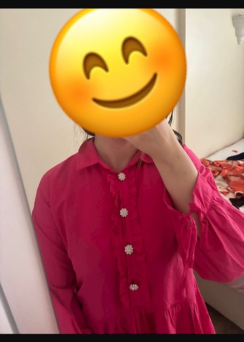 Pembe.taşlı Düğmeli tunik - Görsel 4