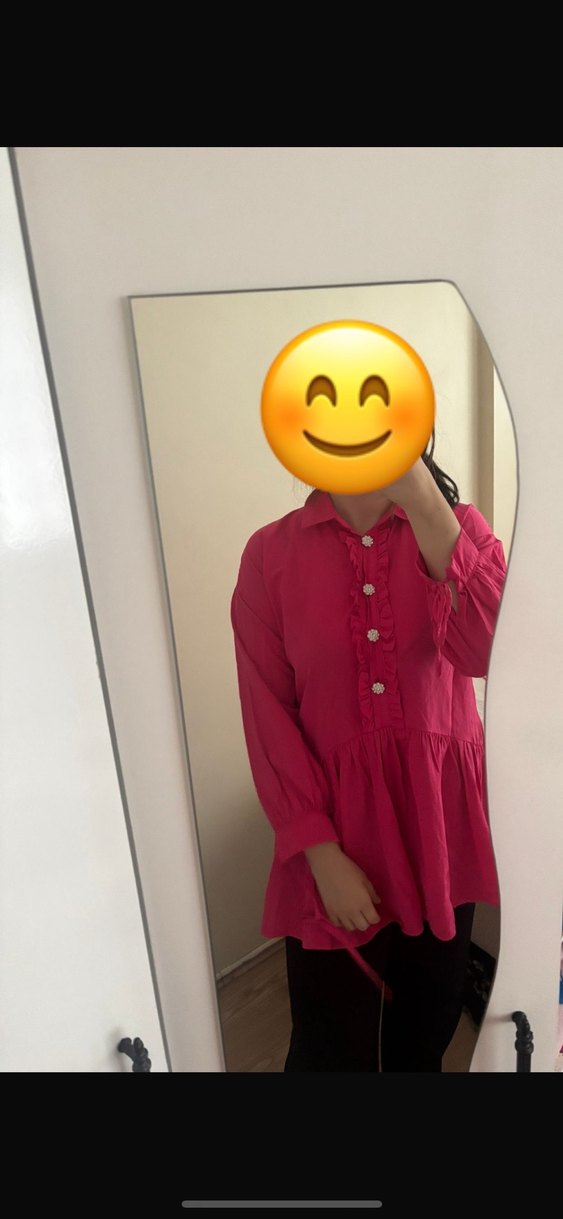 Pembe.taşlı Düğmeli tunik - Görsel 2