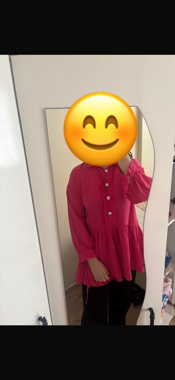 Pembe.taşlı Düğmeli tunik - Görsel 3
