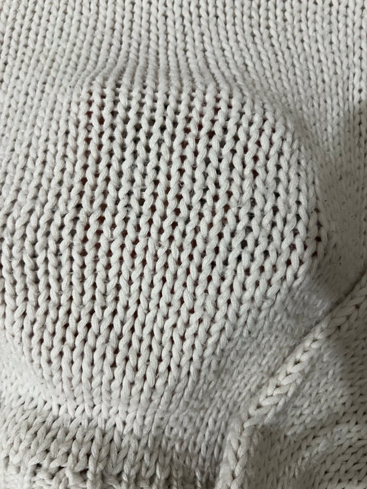 Beyaz Örgü Kadın Kazak - Görsel 2