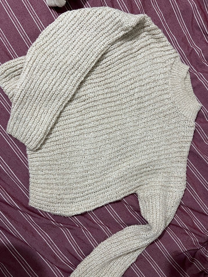 Gri Bohem Tarzı Kadın Triko Kazak - Görsel 2