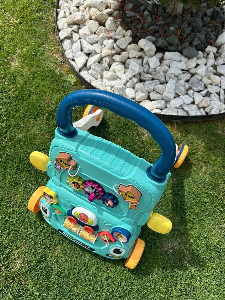 Renkli Hayvan Temalı Bebek Yürüteci - Görsel 2