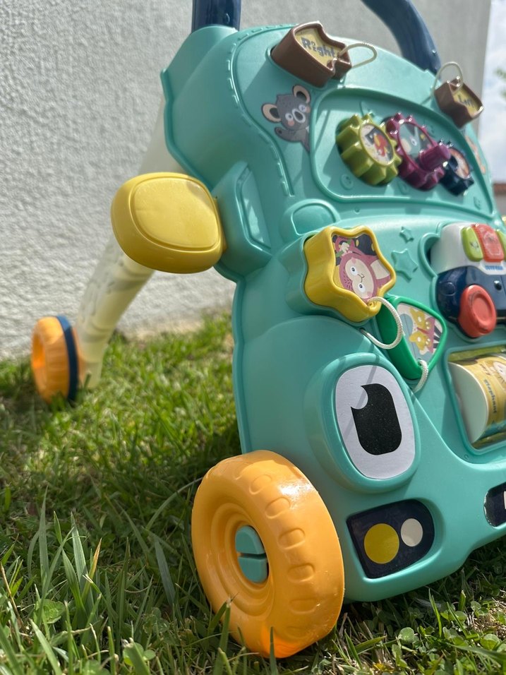 Renkli Hayvan Temalı Bebek Yürüteci - Görsel 4