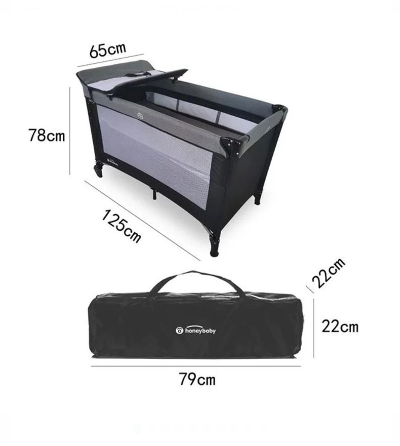 Gri Oyun Parkı ve Bebek Yatağı - Görsel 3