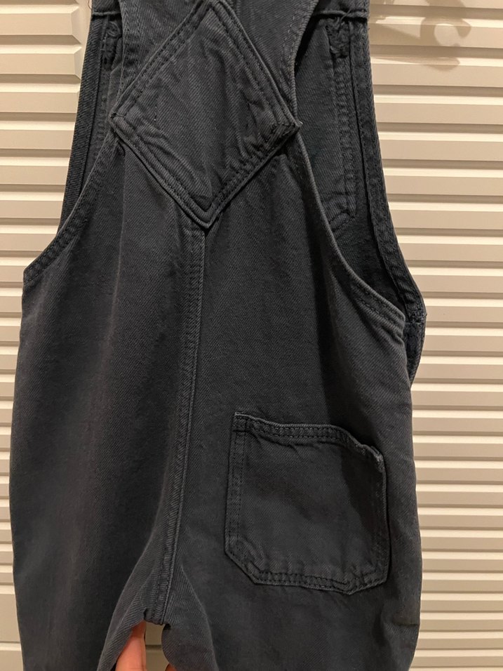 Erkek Çocuk Siyah Denim Askılı Tulum - Görsel 3