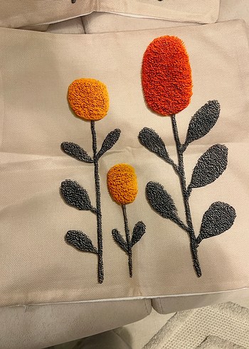 Nakışlı Bohem Çok Renkli Kırlent Kılıfı - Görsel 4