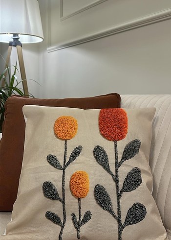 Nakışlı Bohem Çok Renkli Kırlent Kılıfı - Görsel 7