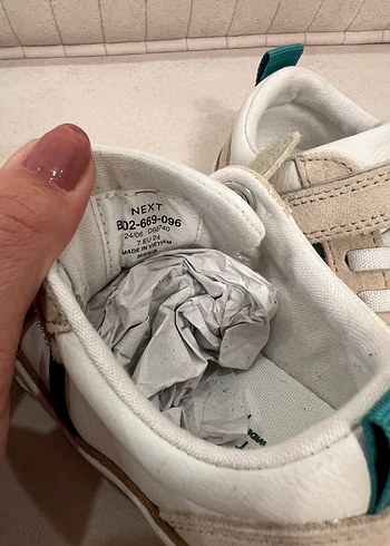 Beyaz Erkek Çocuk Spor Ayakkabı Velcro - Görsel 5