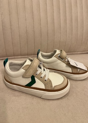 Beyaz Erkek Çocuk Spor Ayakkabı Velcro - Görsel 3