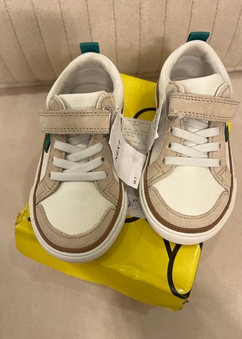 Beyaz Erkek Çocuk Spor Ayakkabı Velcro - Görsel 2