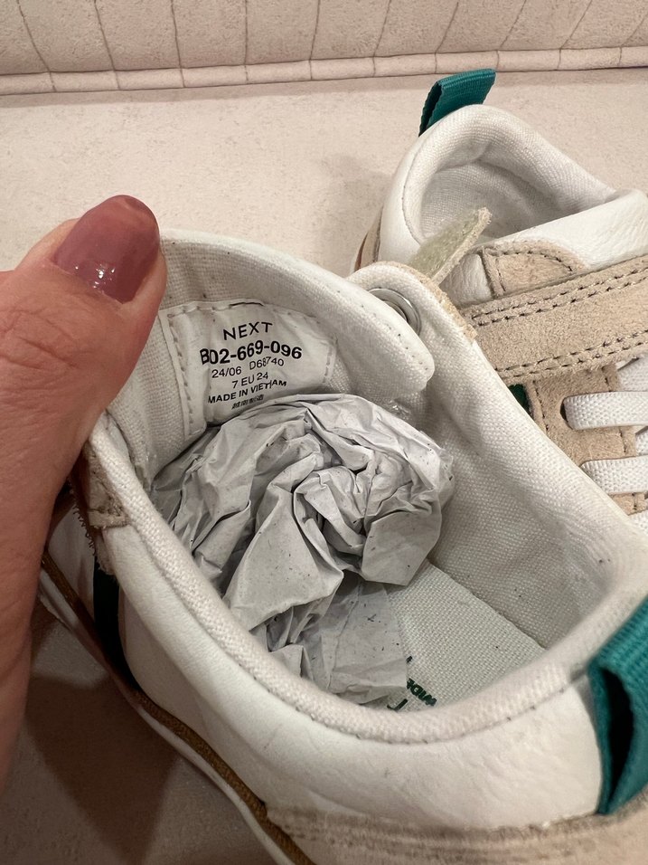 Beyaz Erkek Çocuk Spor Ayakkabı Velcro - Görsel 5