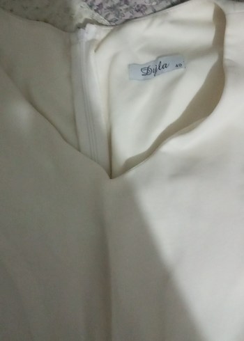 Beyaz Fırfırlı Kadın elbise - Görsel 5