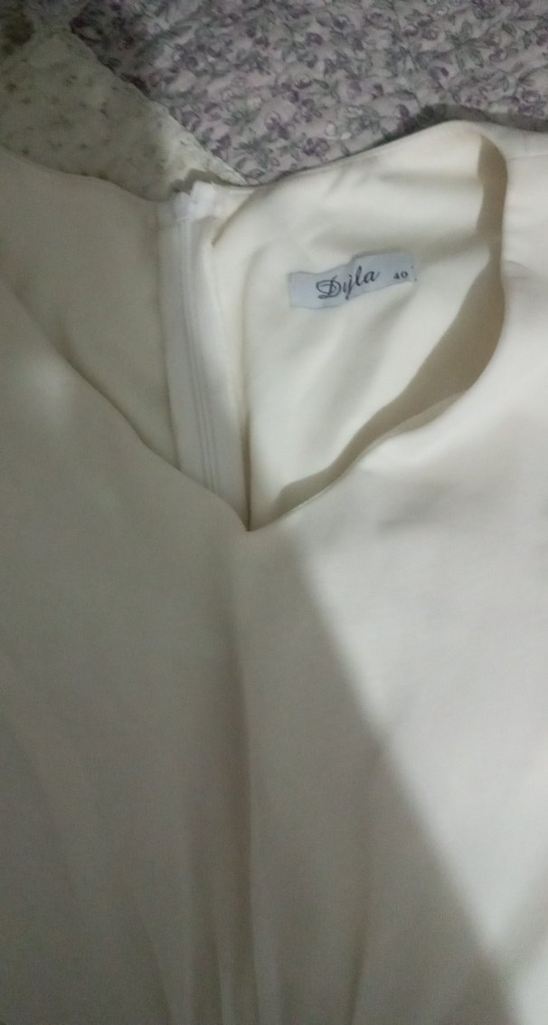 Beyaz Fırfırlı Kadın elbise - Görsel 5