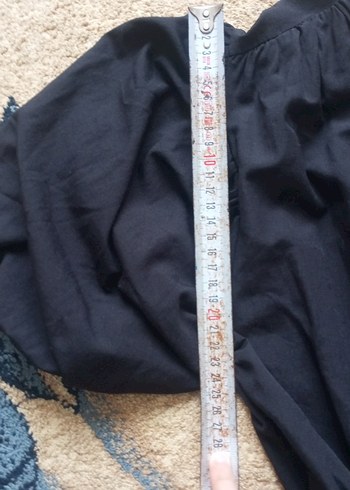 v yaka balon kollu elbise - Görsel 7